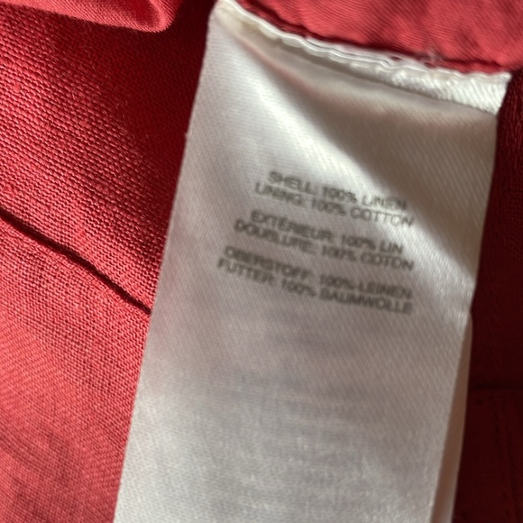 NWT J. Crew Linen Pullovr Rust Orange Red Dress S - Picture 8 of 11